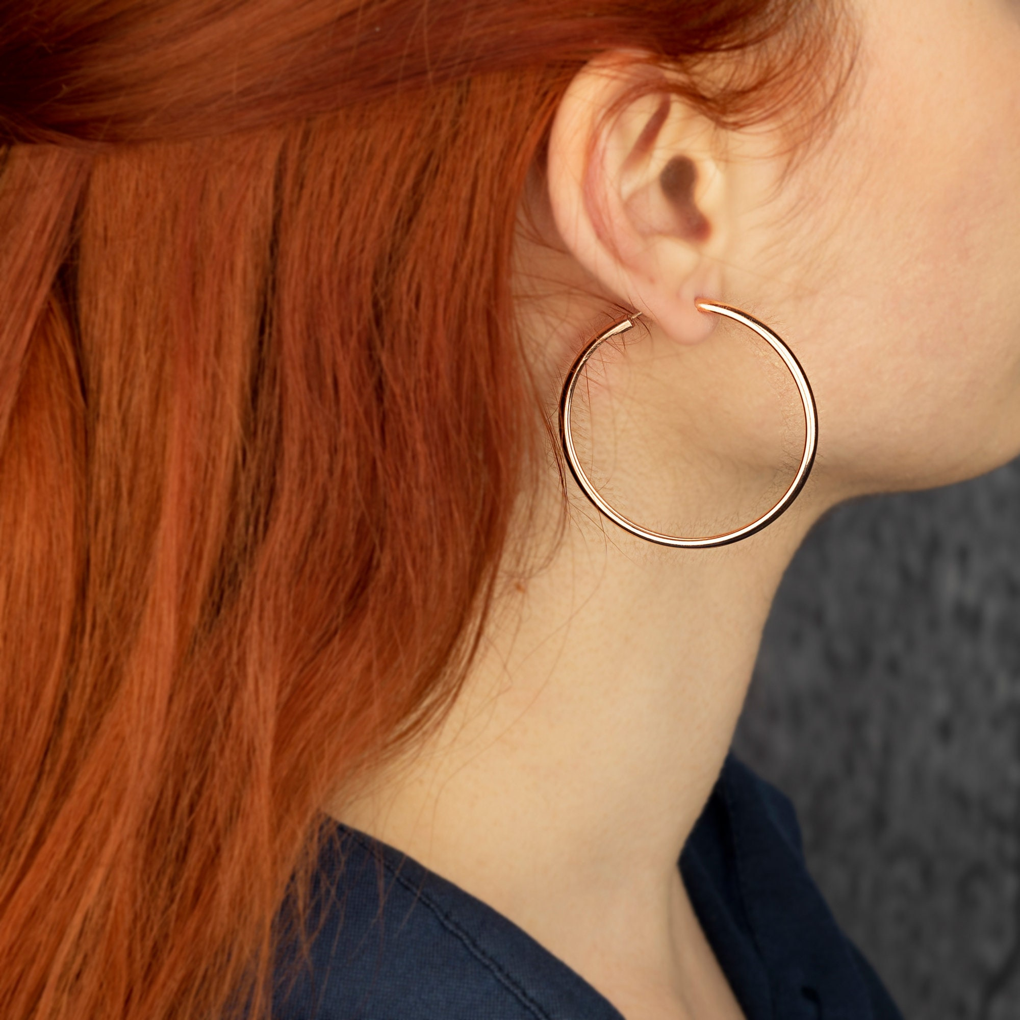 Classic Thin Open Hoop Earrings